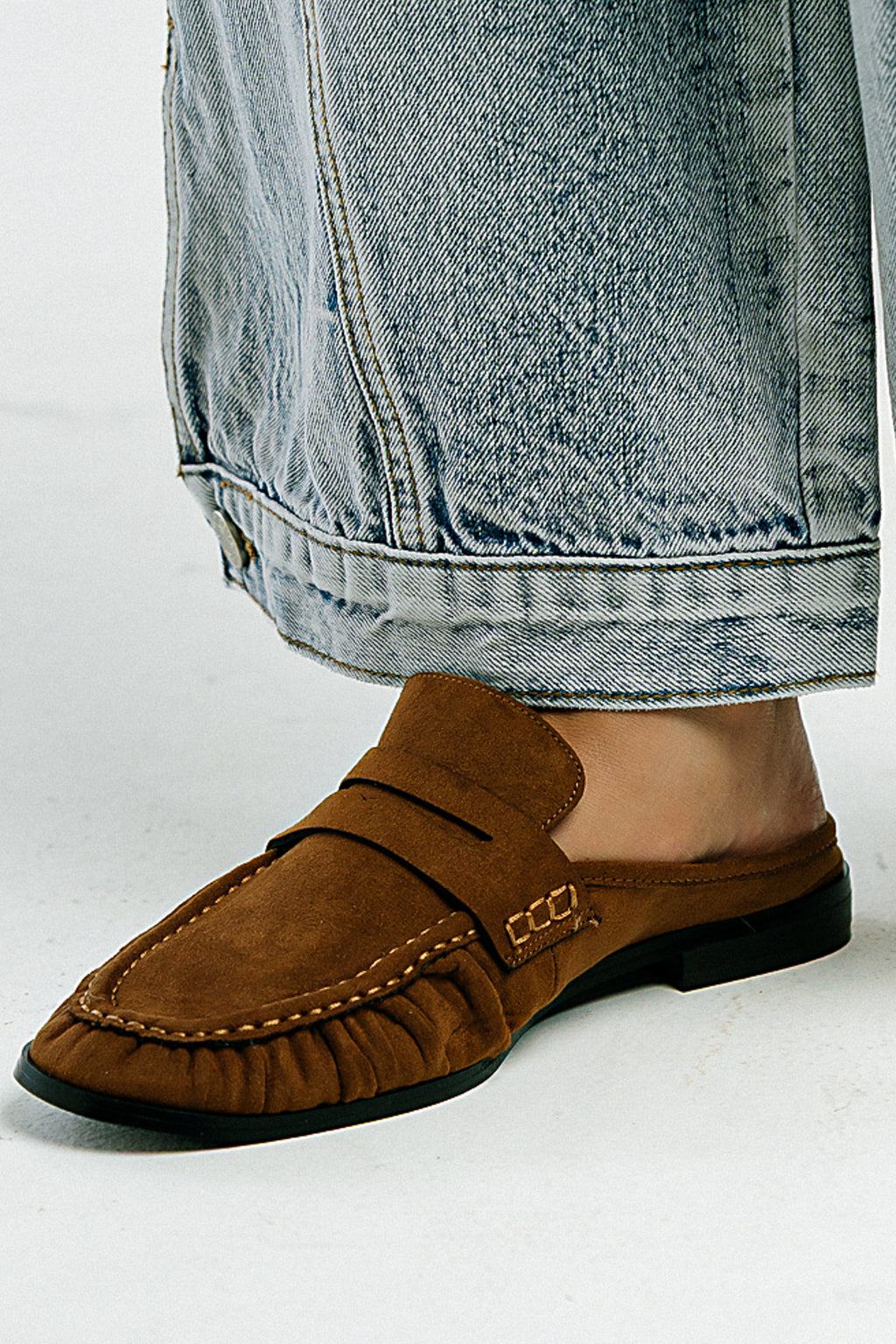 Tuscany Open Back Loafer in Brown