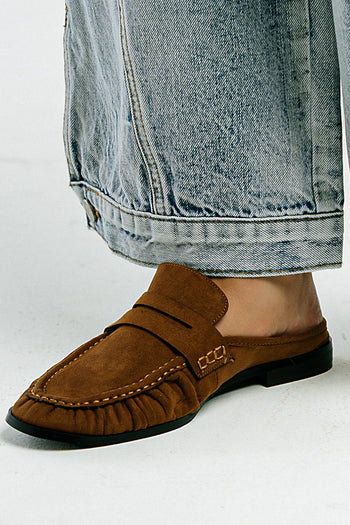 Tuscany Open Back Loafer in Brown