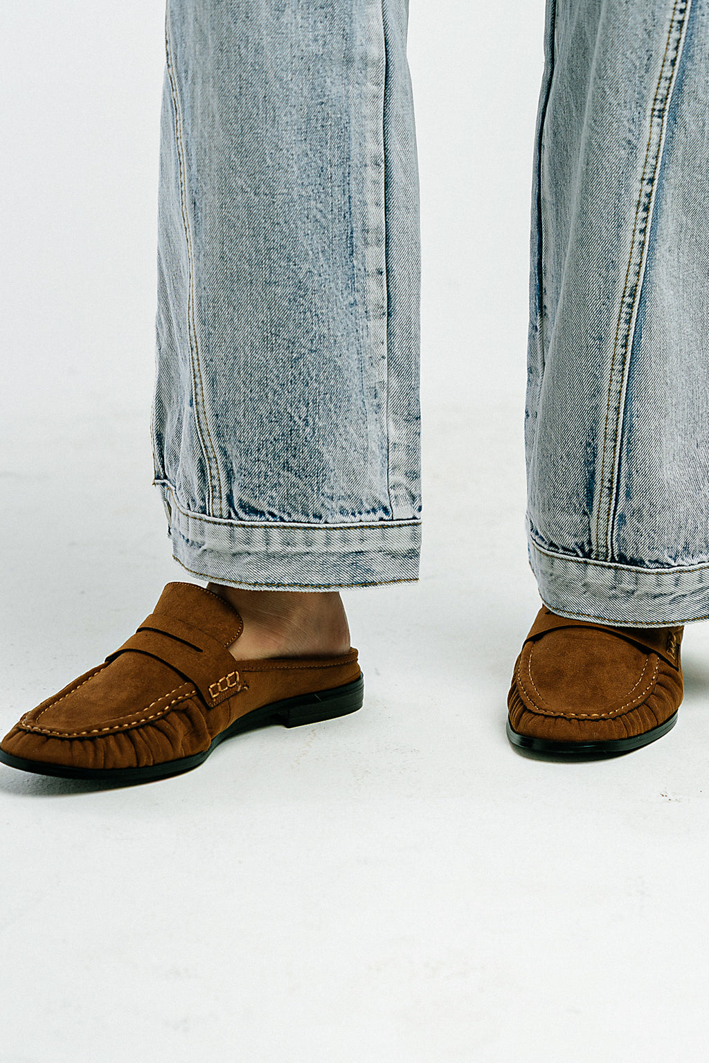 Tuscany Open Back Loafer in Brown
