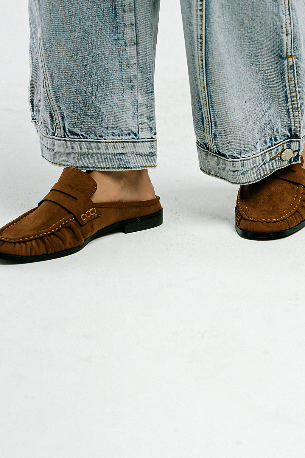 Tuscany Open Back Loafer in Brown