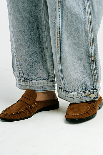 Tuscany Open Back Loafer in Brown
