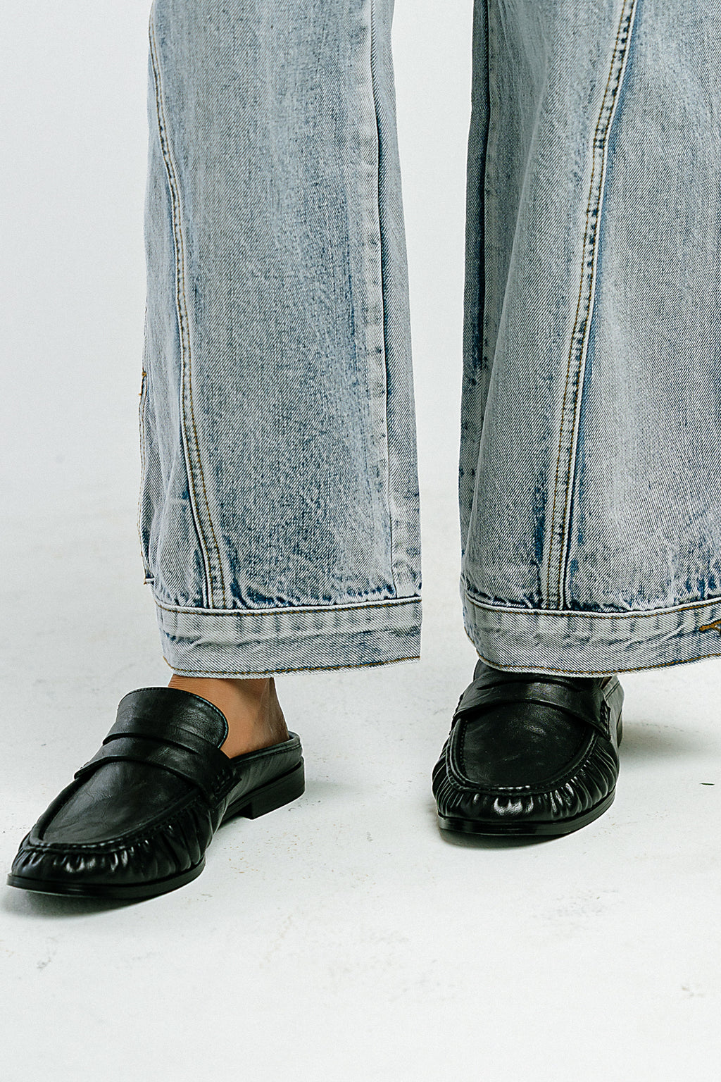 Tuscany Open Back Loafer in Black