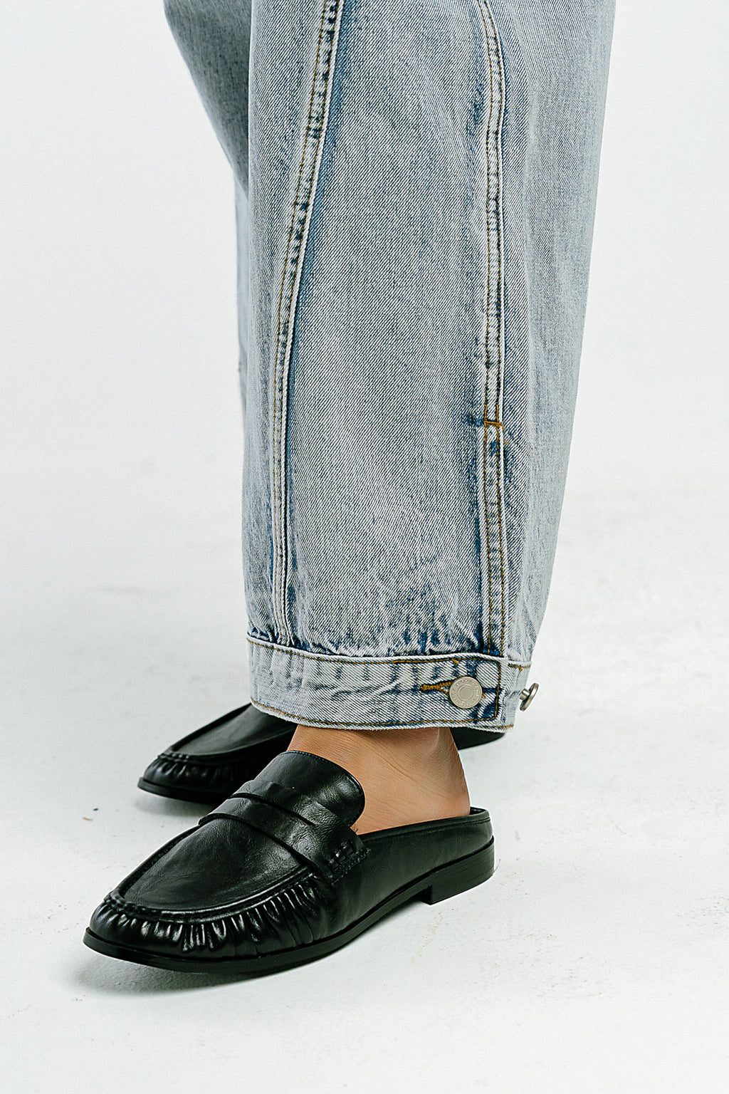 Tuscany Open Back Loafer in Black