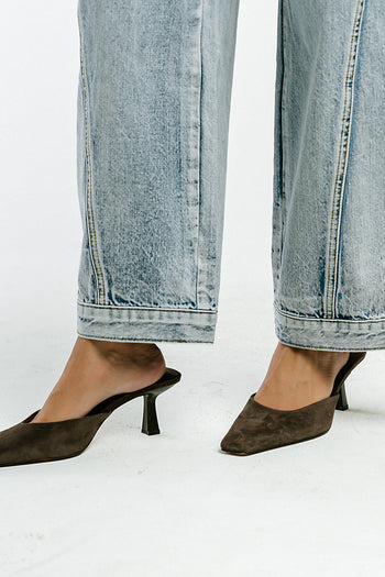 Steve Madden Alyse Kitten Heel in Dark Brown