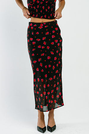 Angelina Maxi Skirt in Black