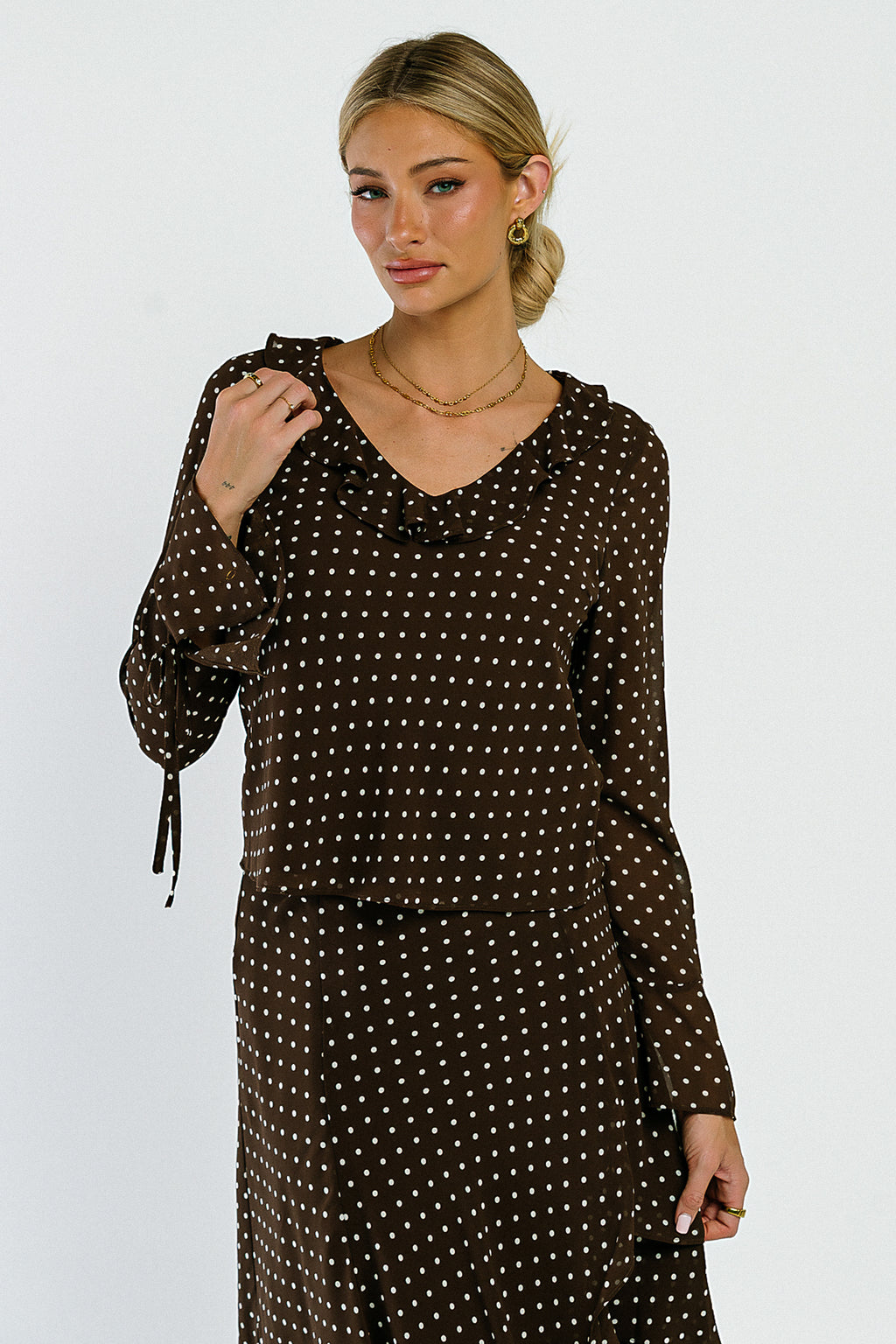 Luna Polka Dot Blouse