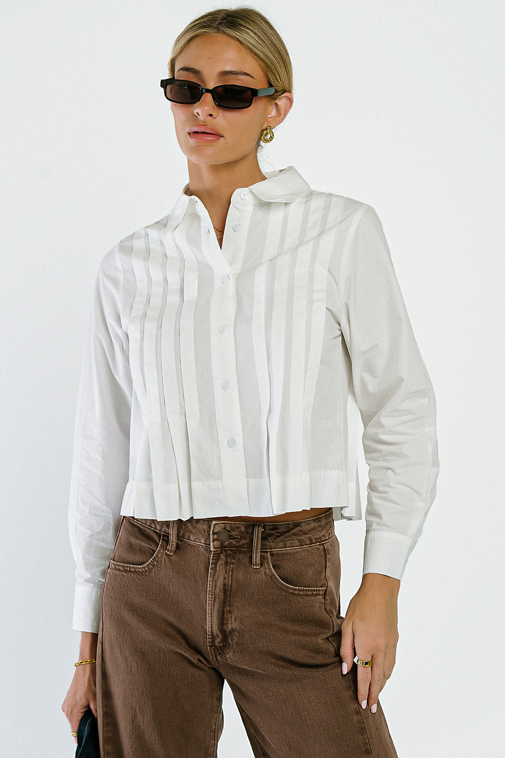 Sadie Pleated Top