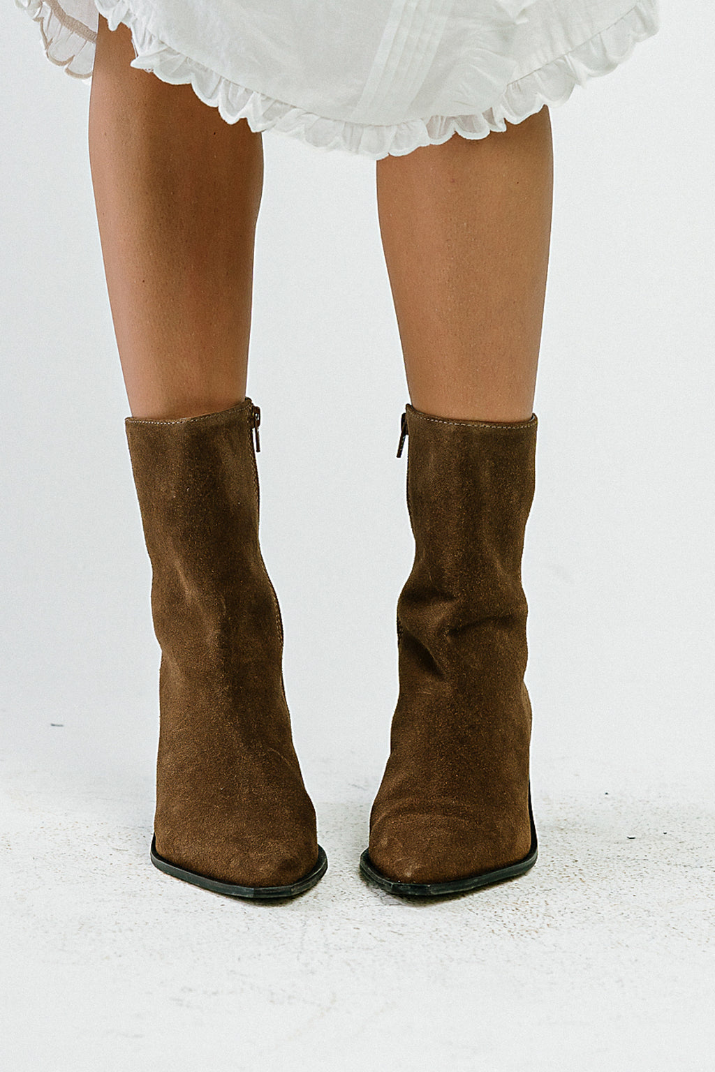 Cleo Ankle Bootie in Brown
