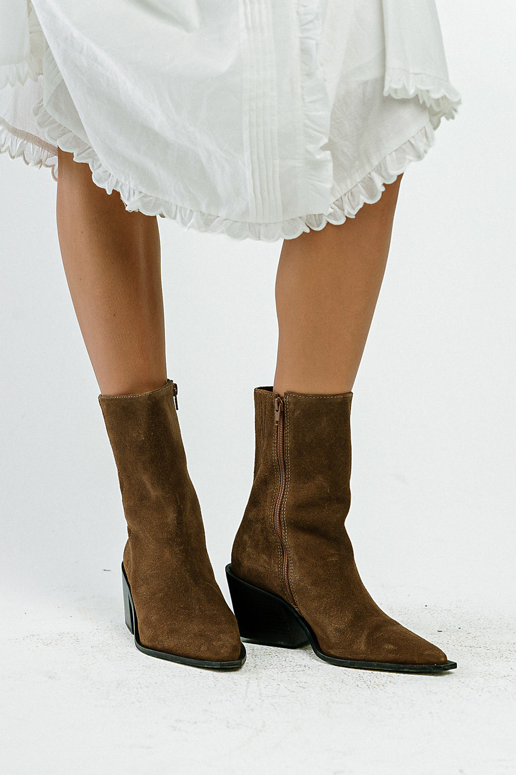 Cleo Ankle Bootie in Brown