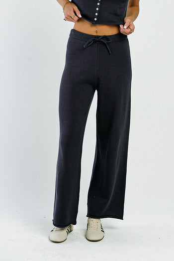 Jaxie Wide Leg Pants in Navy