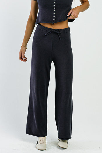 Jaxie Wide Leg Pants in Navy