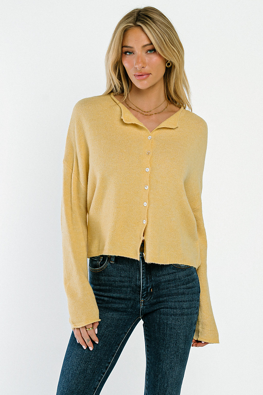 Maci Cardigan in Honey