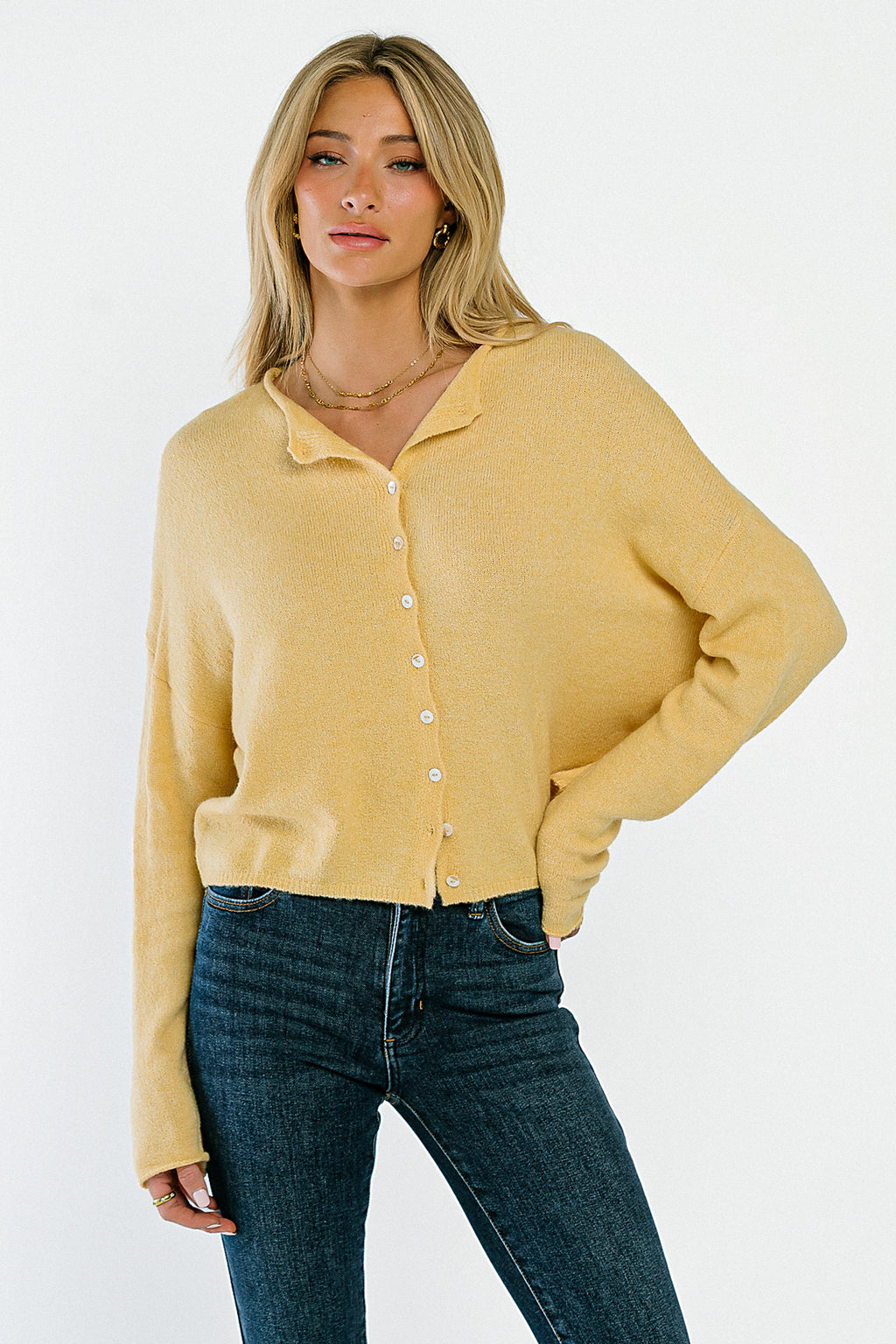 Maci Cardigan in Honey
