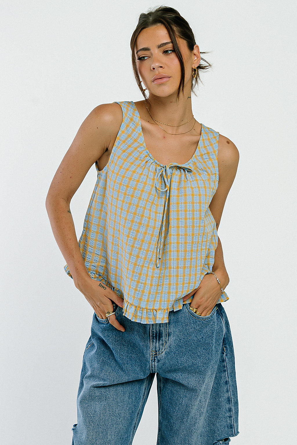 Brielle Plaid Tank