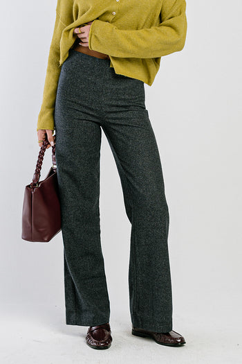 Emersyn Wide Leg Trousers in Black