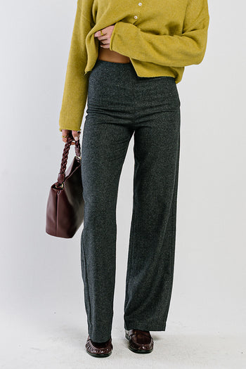 Emersyn Wide Leg Trousers in Black