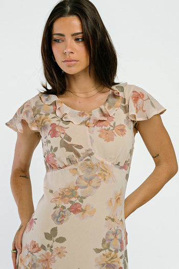 Ave Floral Midi Dress