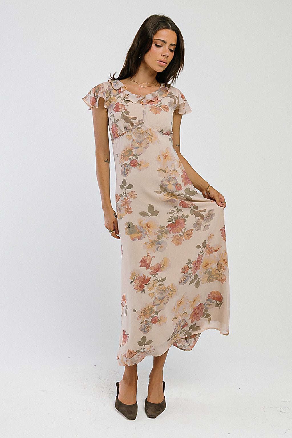 Ave Floral Midi Dress