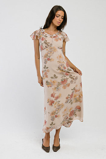 Ave Floral Midi Dress