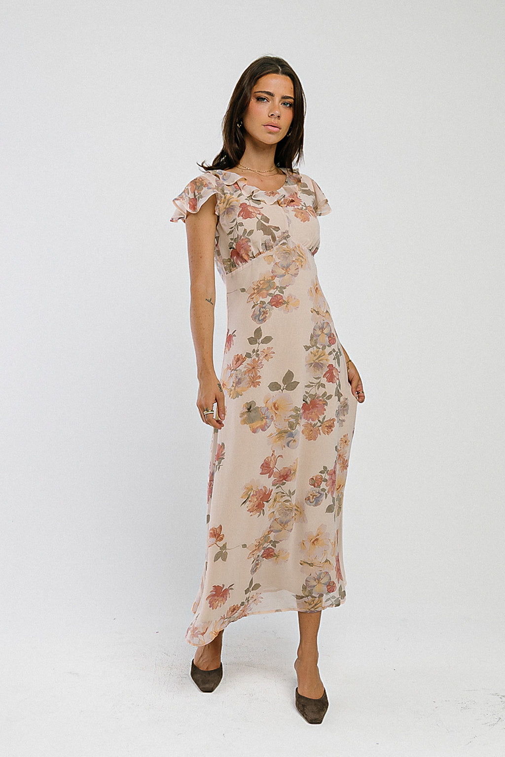 Ave Floral Midi Dress