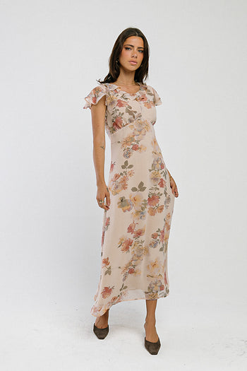 Ave Floral Midi Dress