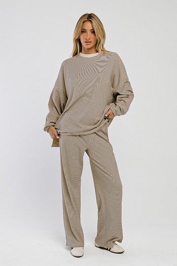 Shelby Striped Top in Natural