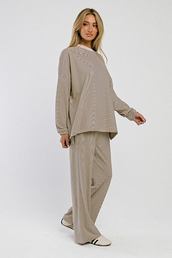 Shelby Striped Top in Natural