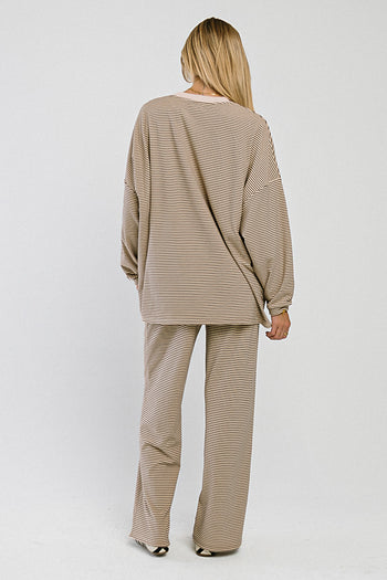 Shelby Striped Top in Natural