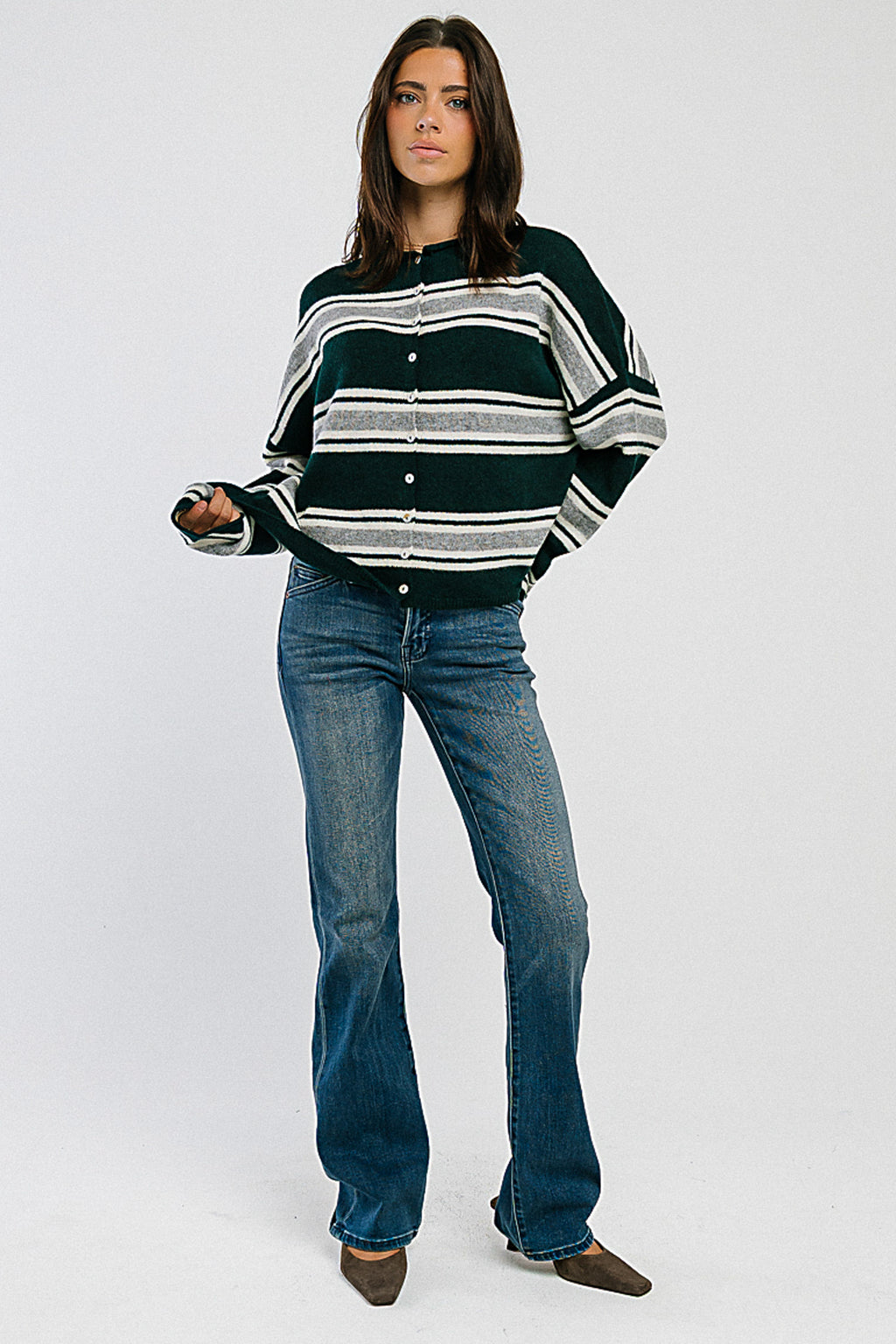 Kolby Low Rise Boot Cut Jeans