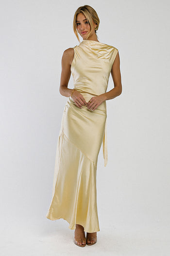 Lark Satin Maxi Dress