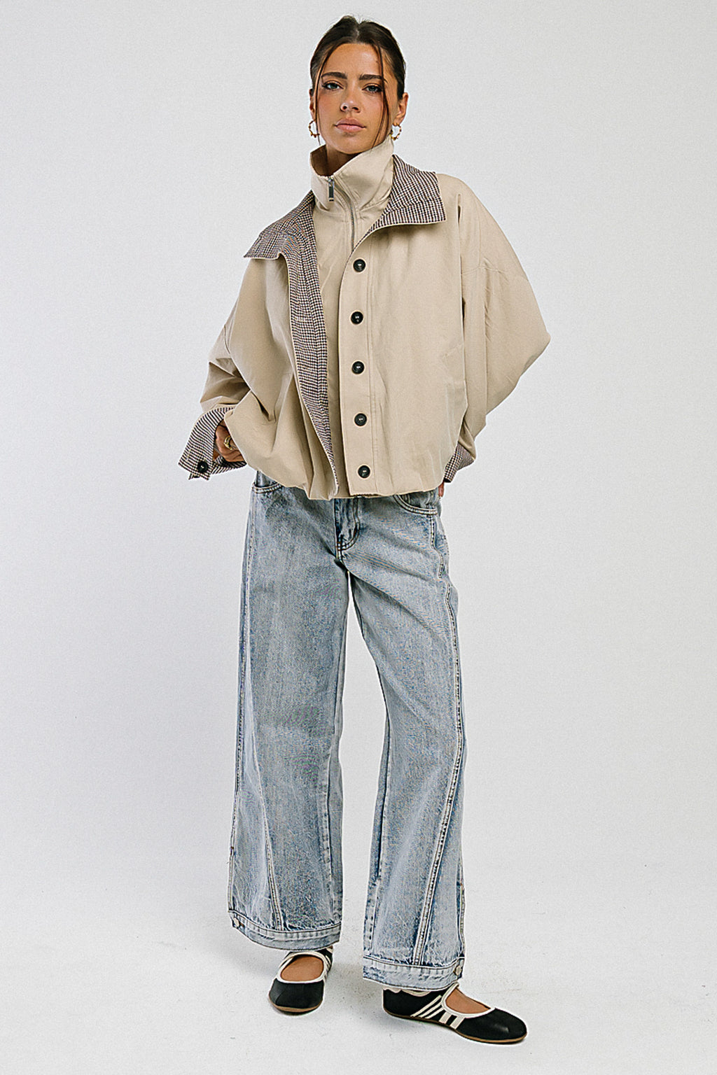 PREORDER  - Colette Oversized Trench Jacket in Khaki