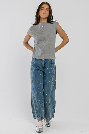 Kadie High Rise Polka Dot Baggy Jeans