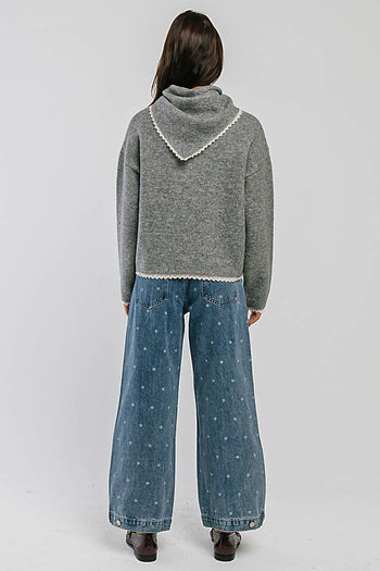 Kadie High Rise Polka Dot Baggy Jeans