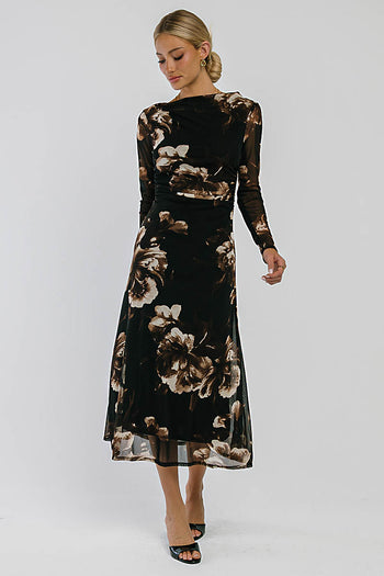 Alana Floral Midi Dress