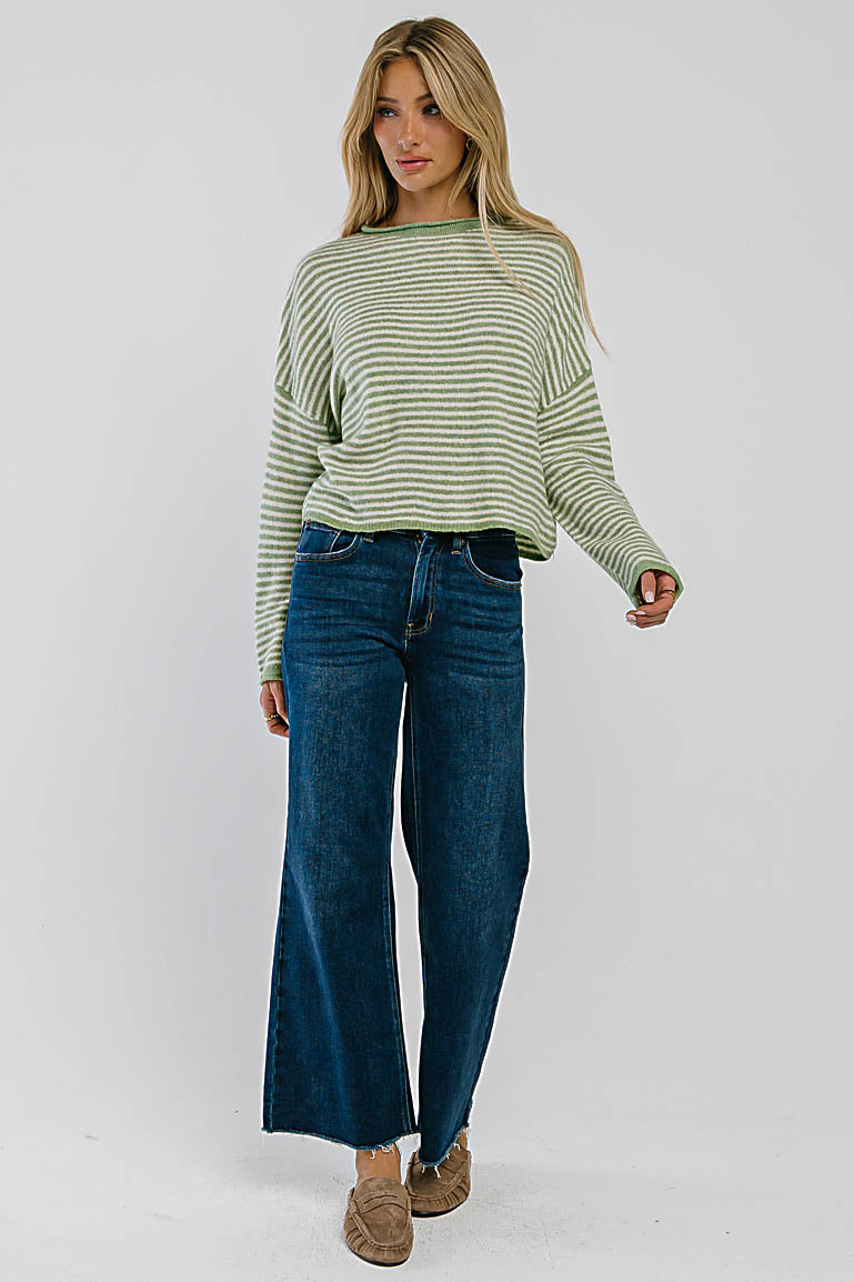 Piper Mid Rise Wide Leg Jeans