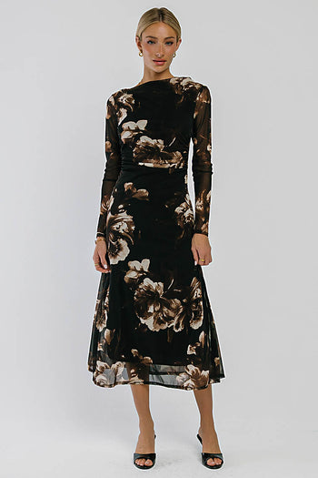 Alana Floral Midi Dress
