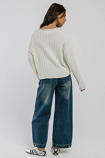 Kora Star Button Up Sweater