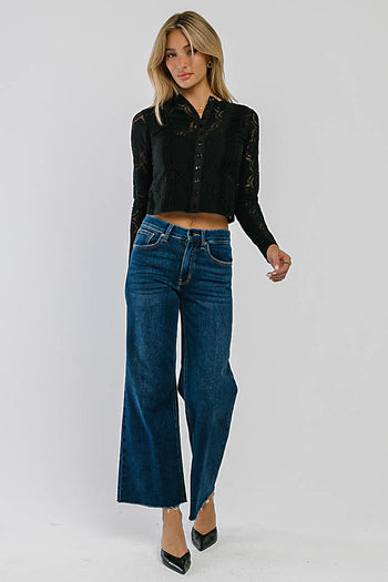 Piper Mid Rise Wide Leg Jeans