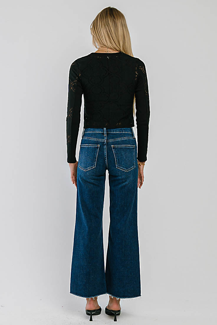Piper Mid Rise Wide Leg Jeans