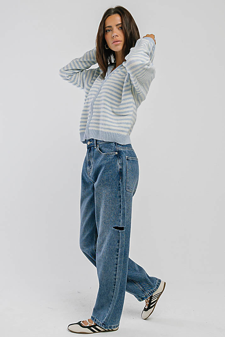 Iris High Rise Barrel Jeans