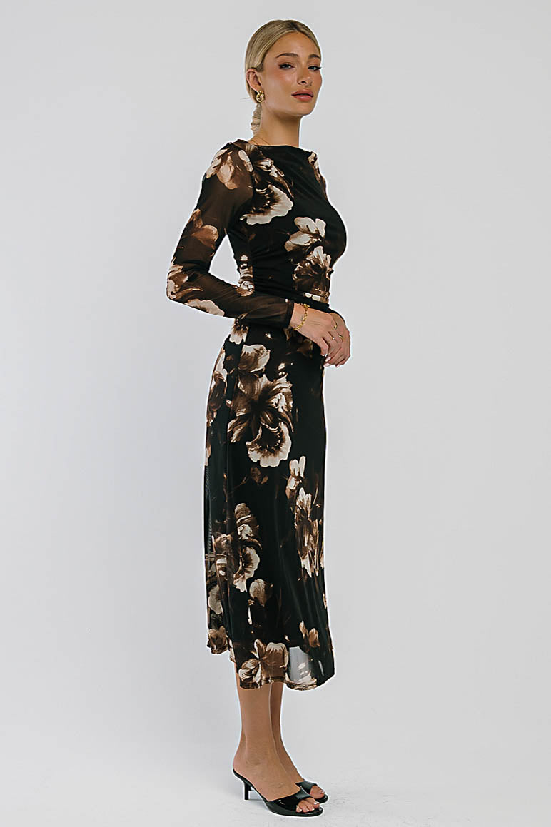 Alana Floral Midi Dress