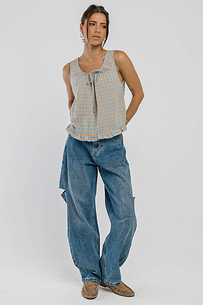Iris High Rise Barrel Jeans