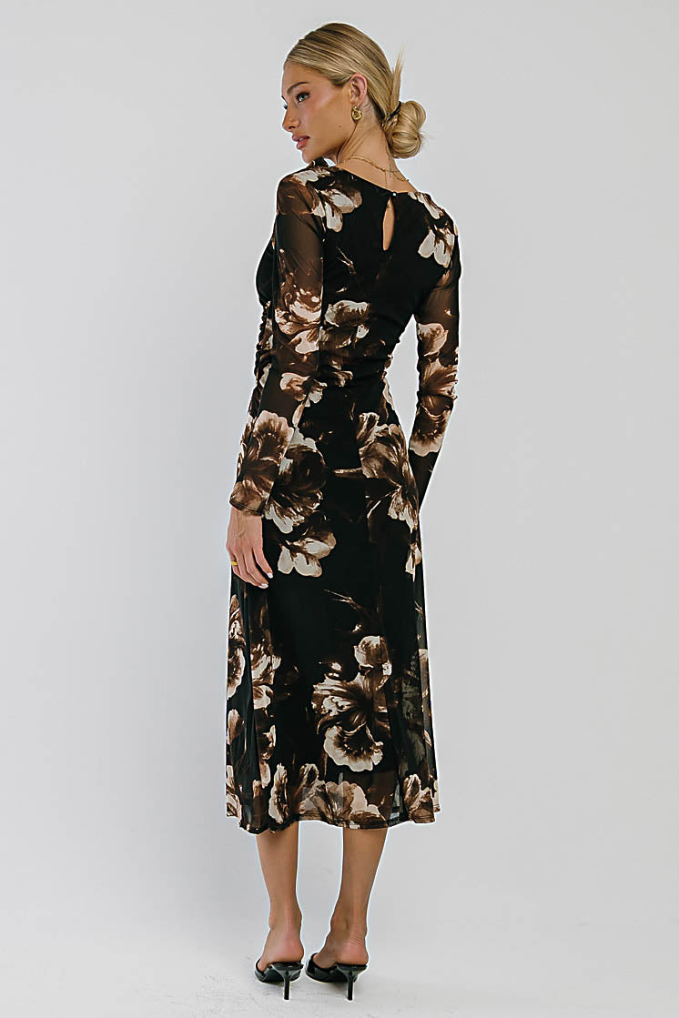 Alana Floral Midi Dress