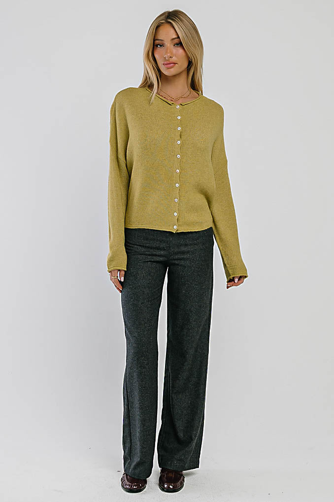 Emersyn Wide Leg Trousers in Black