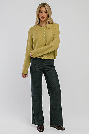 Emersyn Wide Leg Trousers in Black