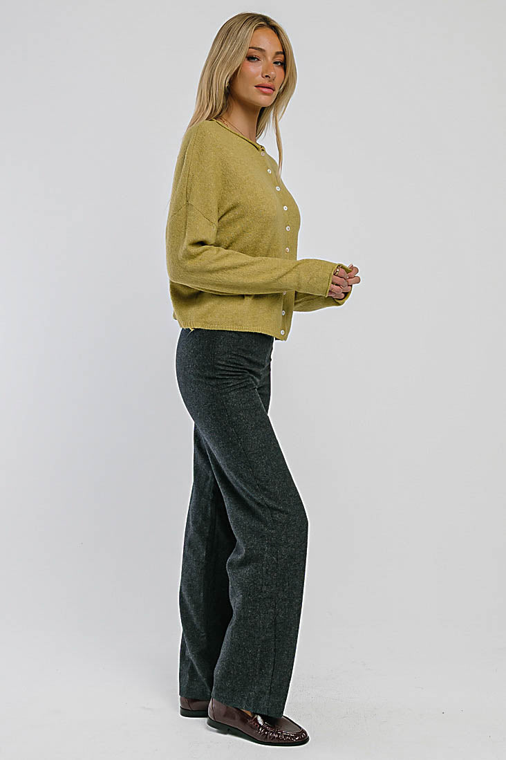 Emersyn Wide Leg Trousers in Black