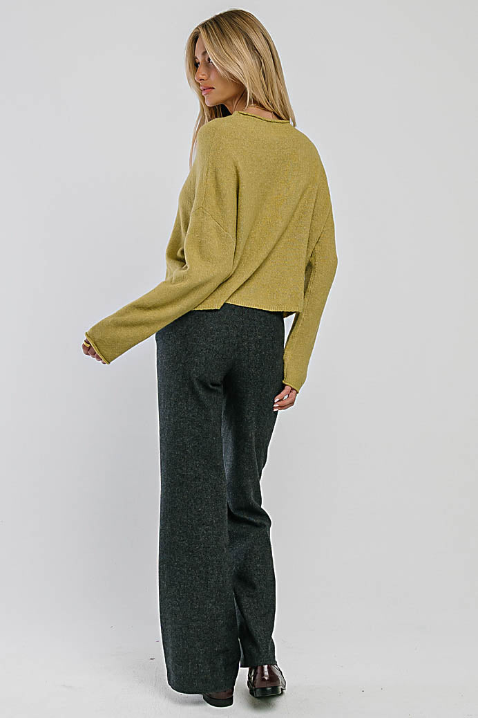 Emersyn Wide Leg Trousers in Black