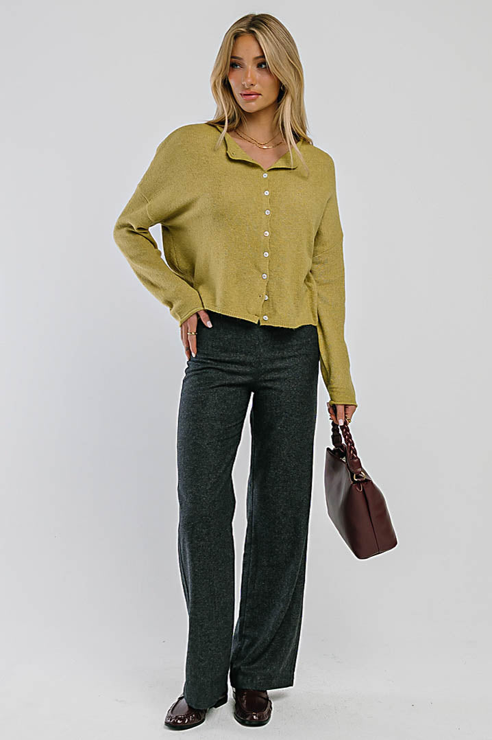 Emersyn Wide Leg Trousers in Black