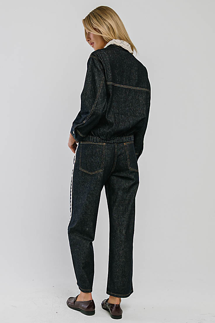 Lucca Collared Denim Jacket