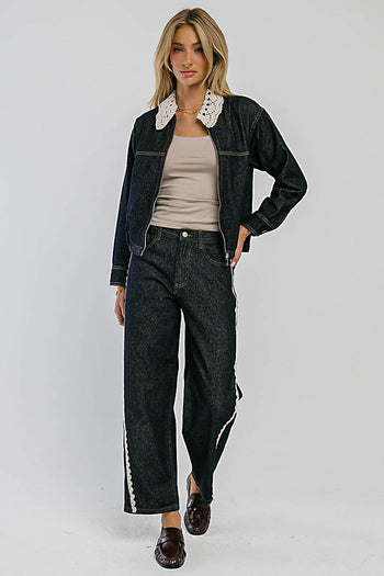 Lucca Collared Denim Jacket